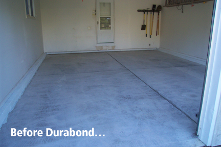 garage flooring before